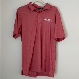 Travis Matthew Light Red Golf Shirt Size Large NWT